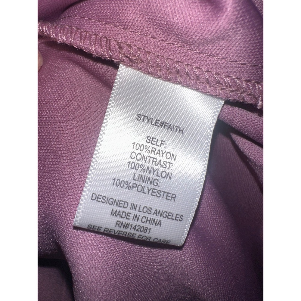 Altar'd State Faith Mesh Embroidered Mini Dress Plum Purple Boho Short Sleeve L - Picture 5 of 5